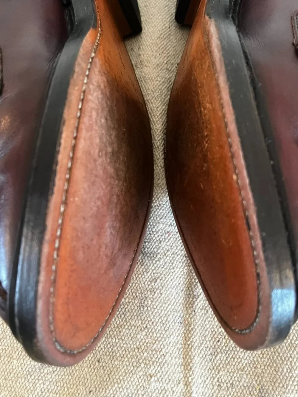 Allen Edmonds Men's Brown Hillcrest Leather Dress Office Shoes Sz 9.5